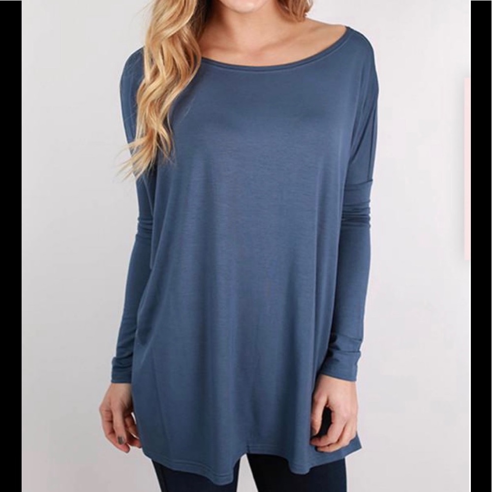 Piko Long Sleeve Blue Shirt